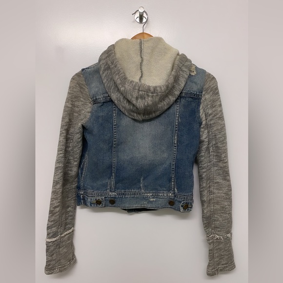 Free People Denim Knit Jacket XS - Picture 2 of 3
